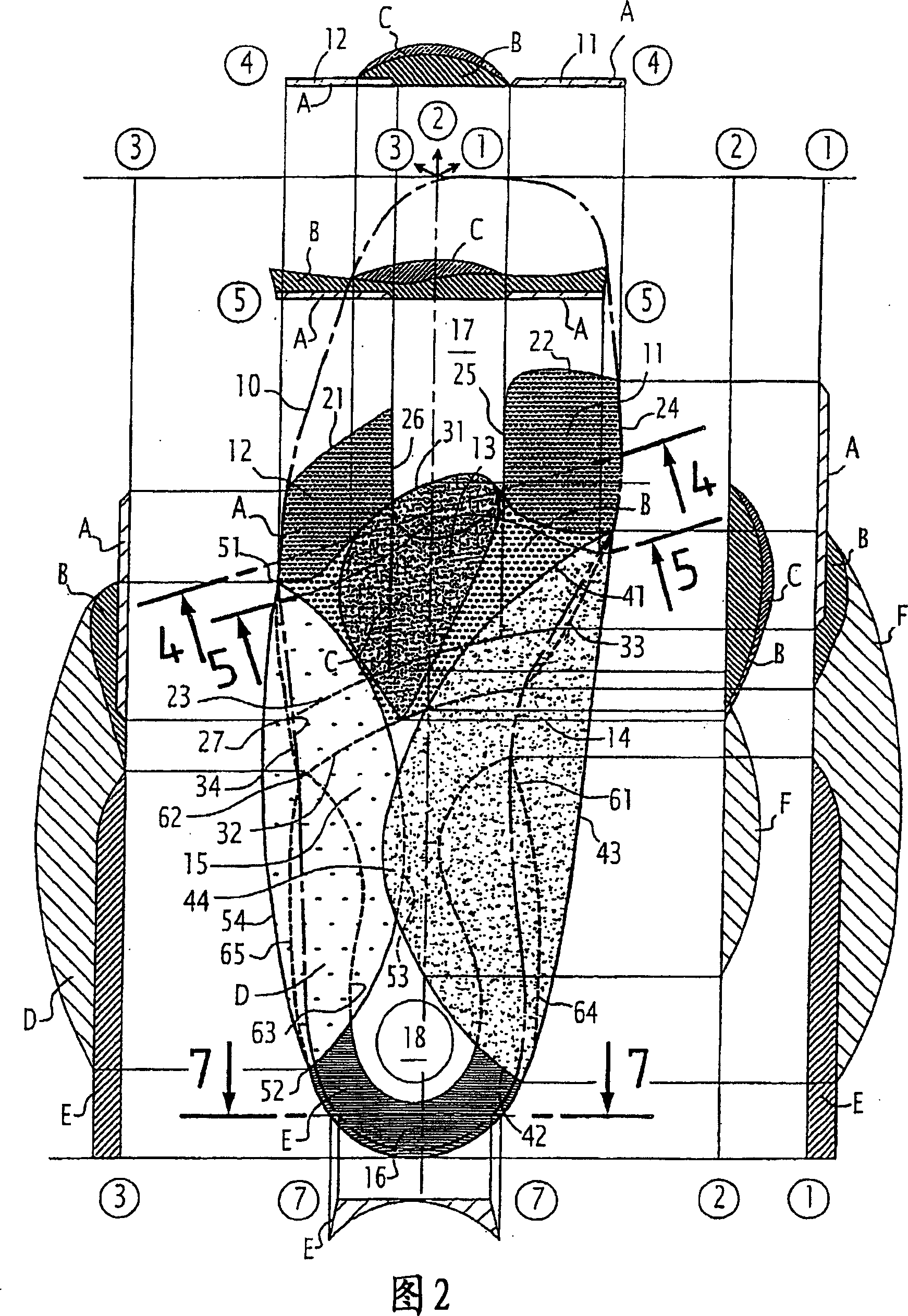 Orthoris having a particular relief