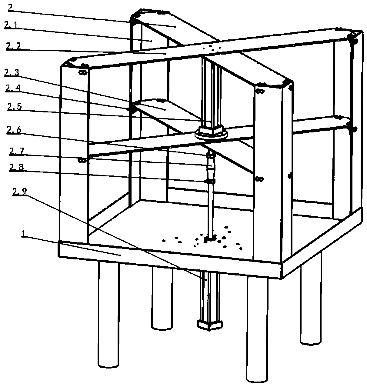 Automatic cutting device for anchor clamping piece