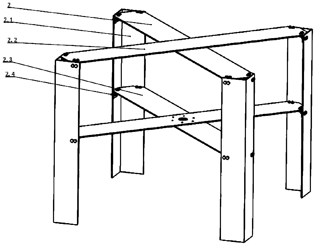 Automatic cutting device for anchor clamping piece