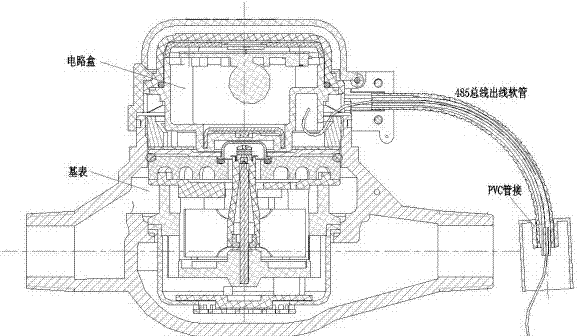 Mechanical-sensor electronic water meter