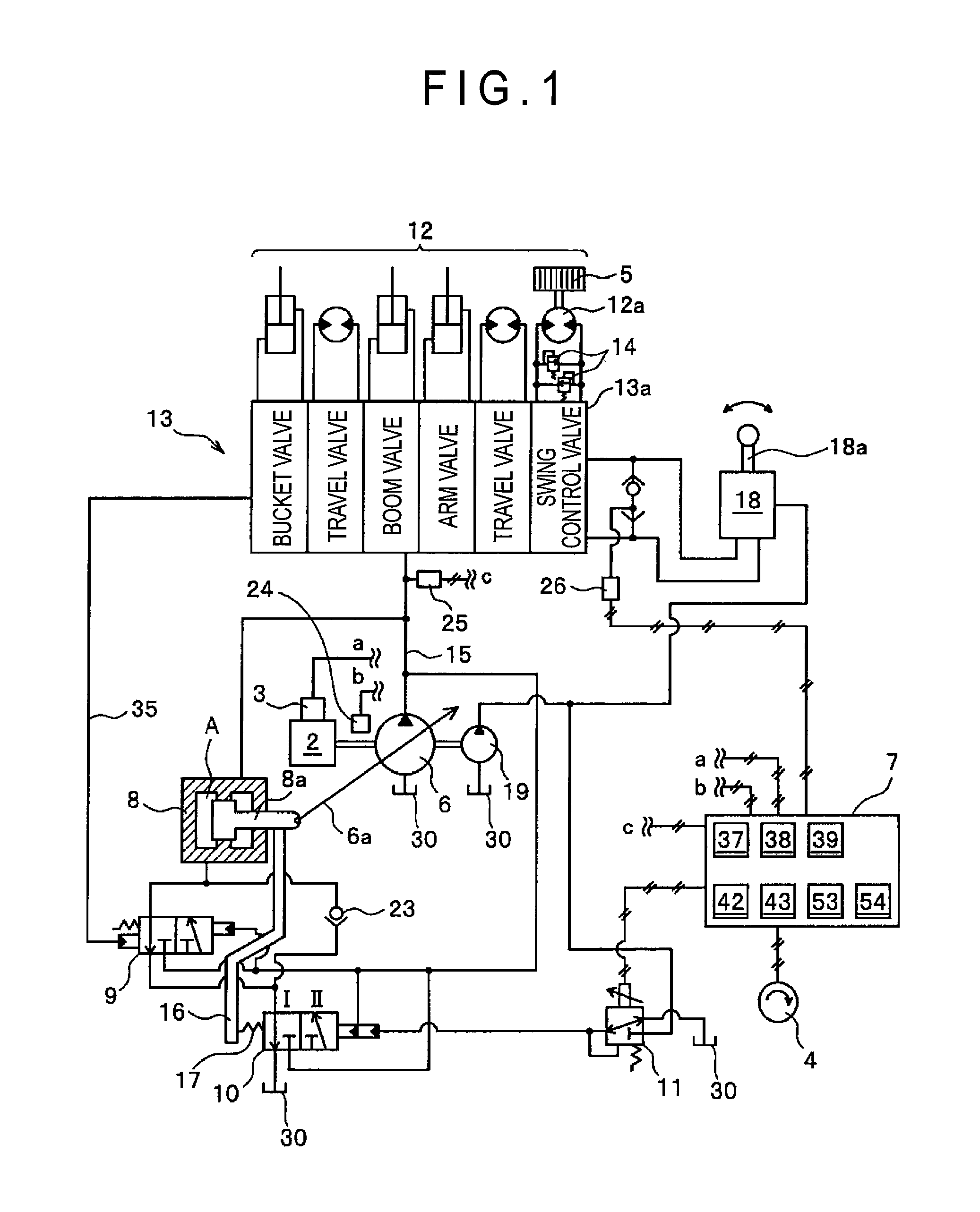 Rotation drive controlling system for construction machine