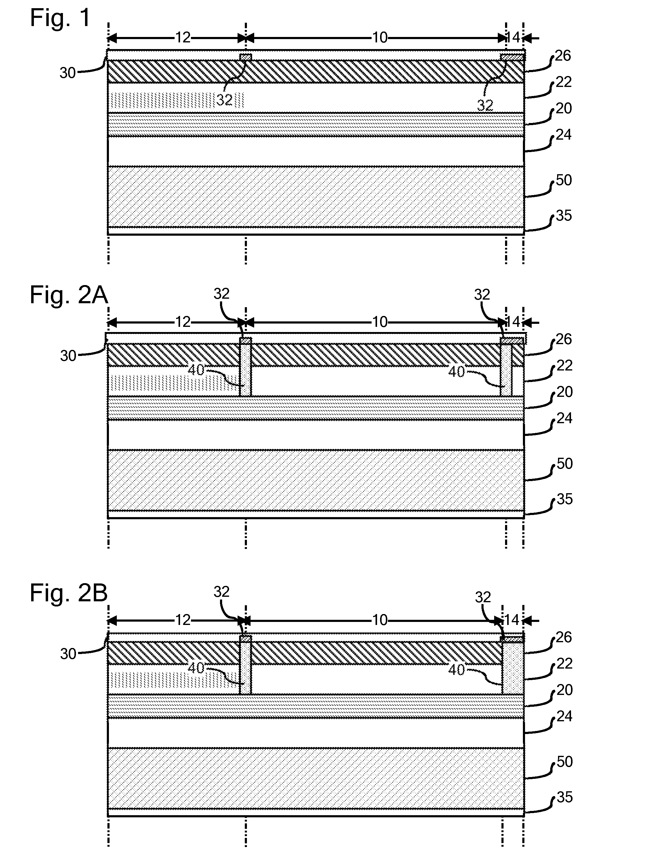 P-type isolation between qcl regions