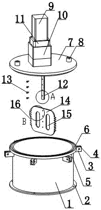 Fluorescence ink stirring device for printing