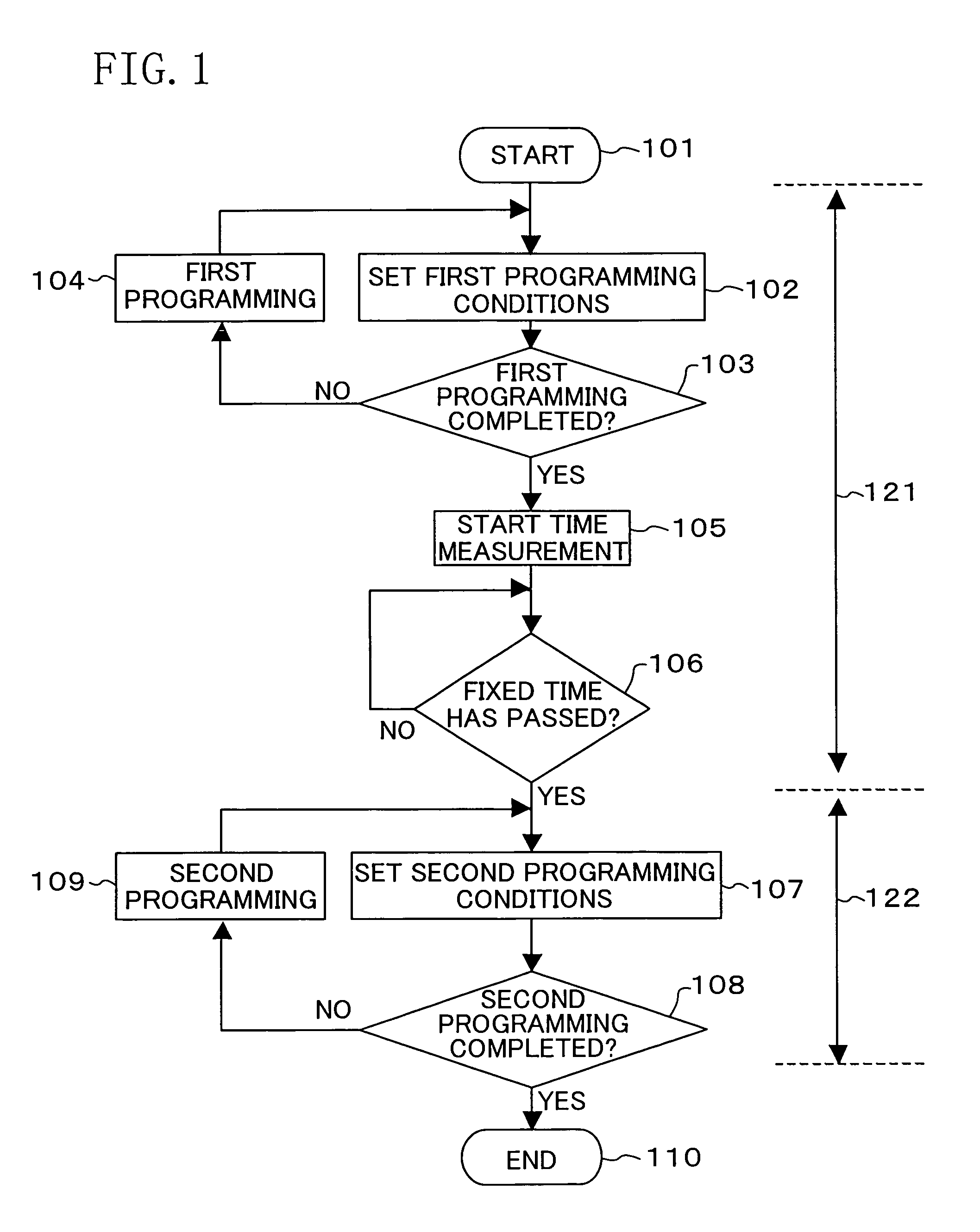 Nonvolatile semiconductor memory device and programming or erasing method therefor