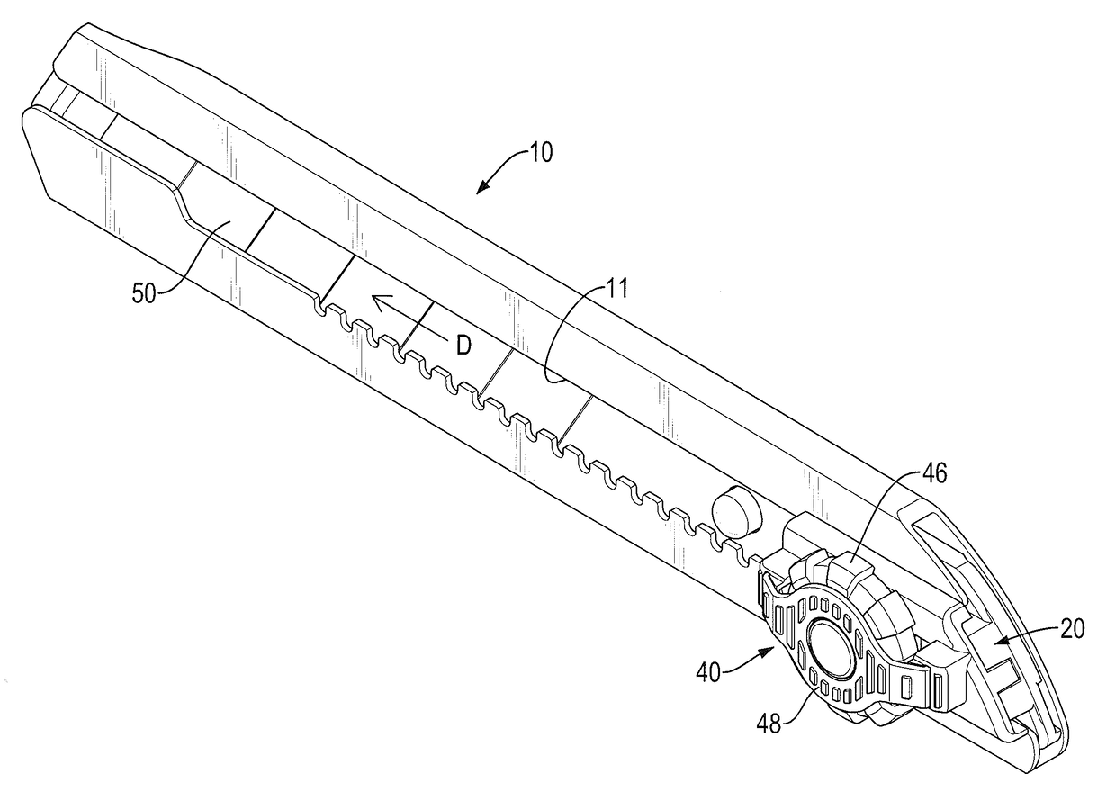 Cutter assembly having a screw-locking device