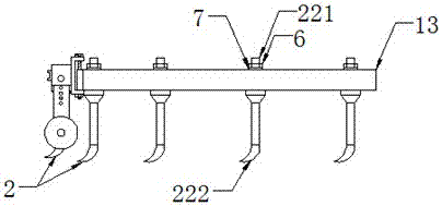 Depth and spacing controllable subsoiler