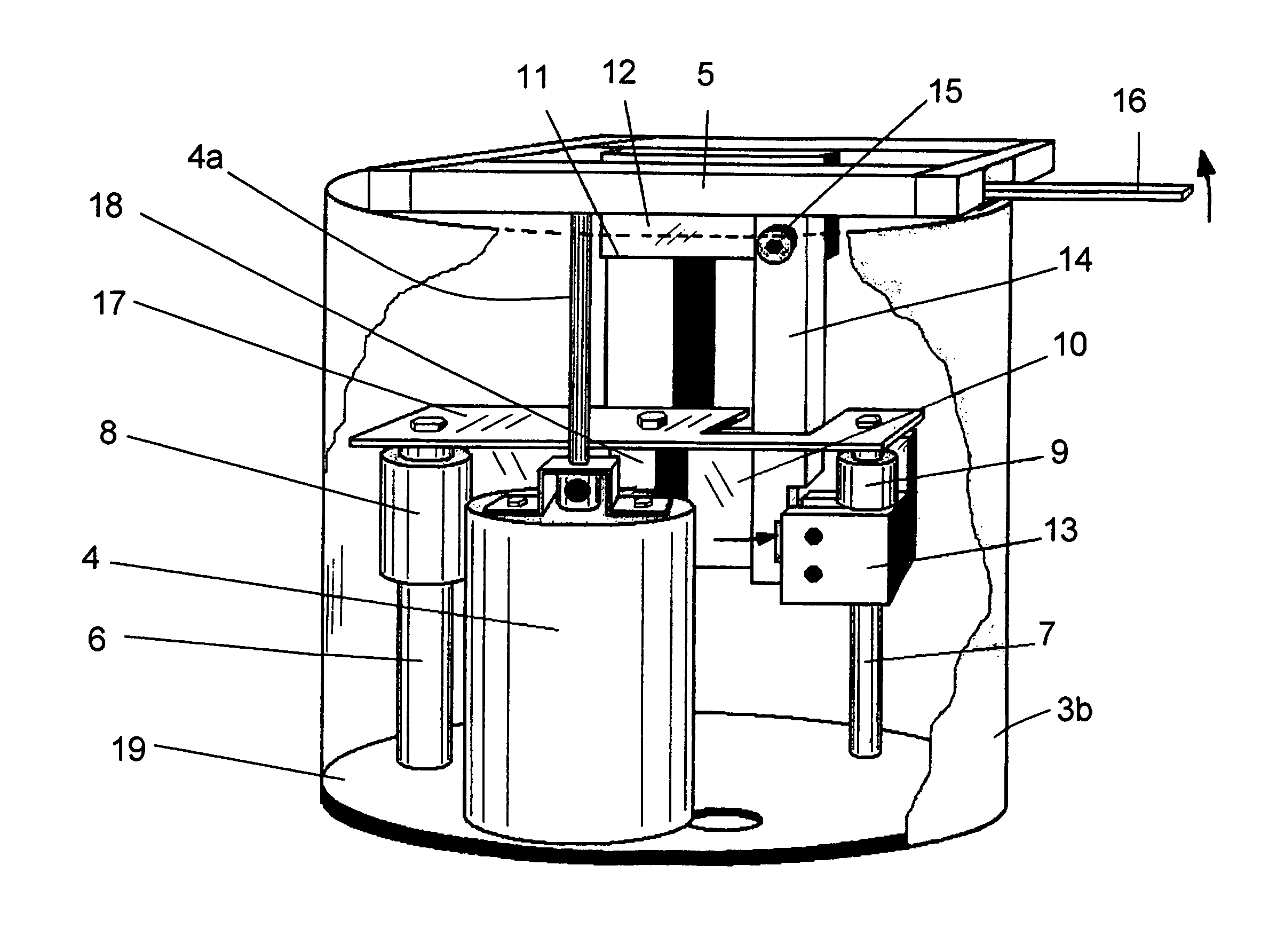 Pneumatic adjustable-height table