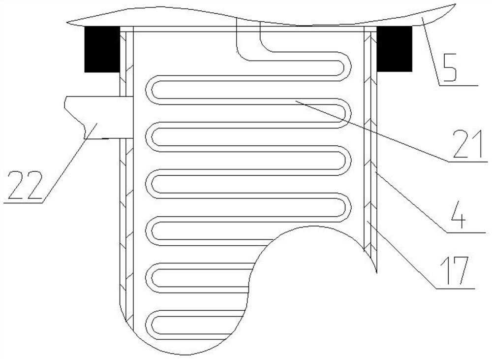 Large kitchen waste heat recovery multi-element utilization device