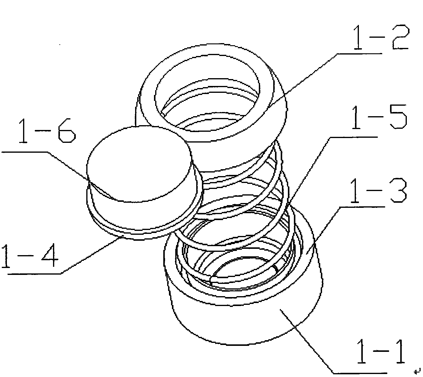 Portable stable type self-resetting can compressor