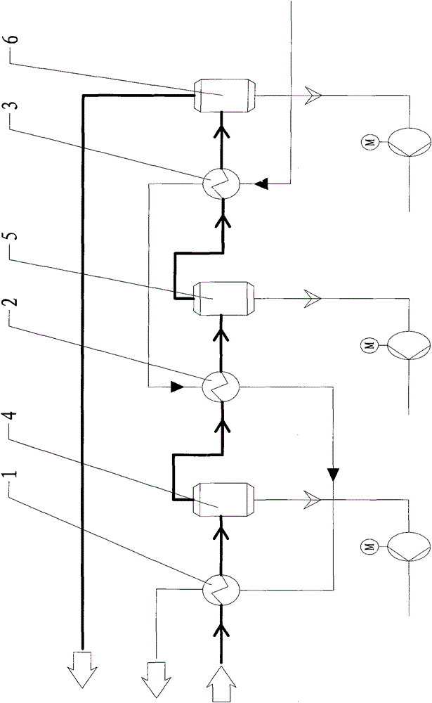 Method and device for directly separating coke oven crude gas components by using cold energy