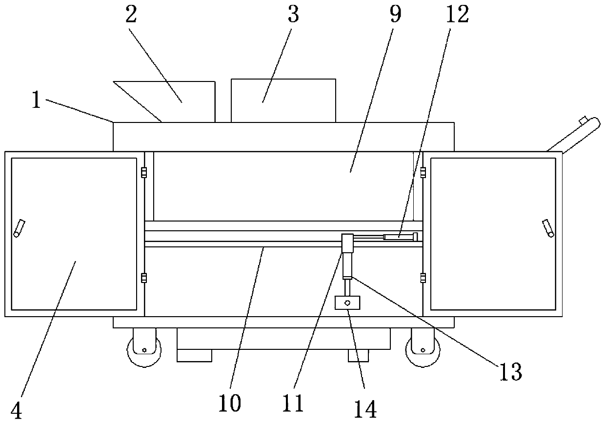 Building pavement kerb accurate laying device capable of avoiding dislocation