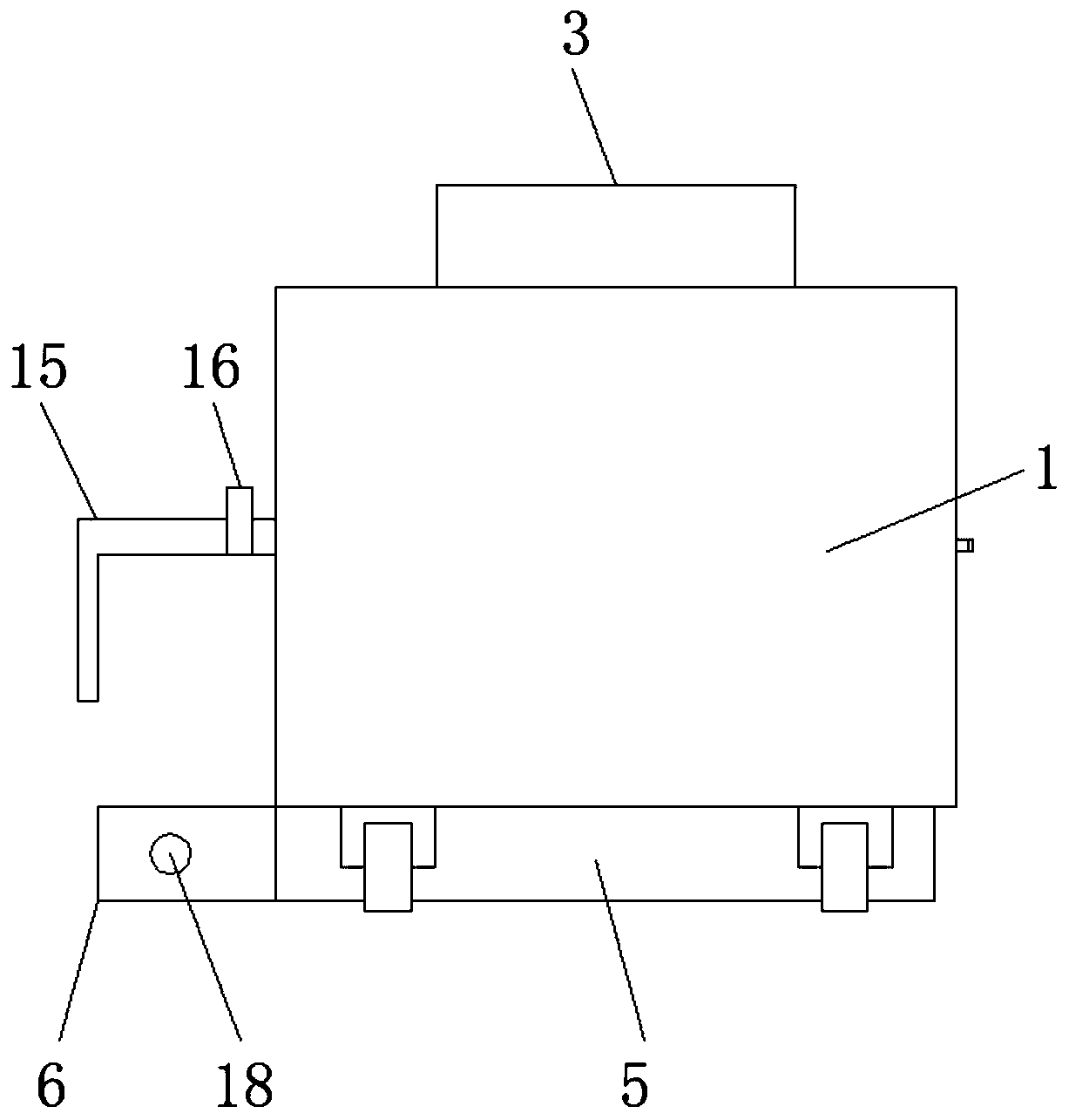 Building pavement kerb accurate laying device capable of avoiding dislocation