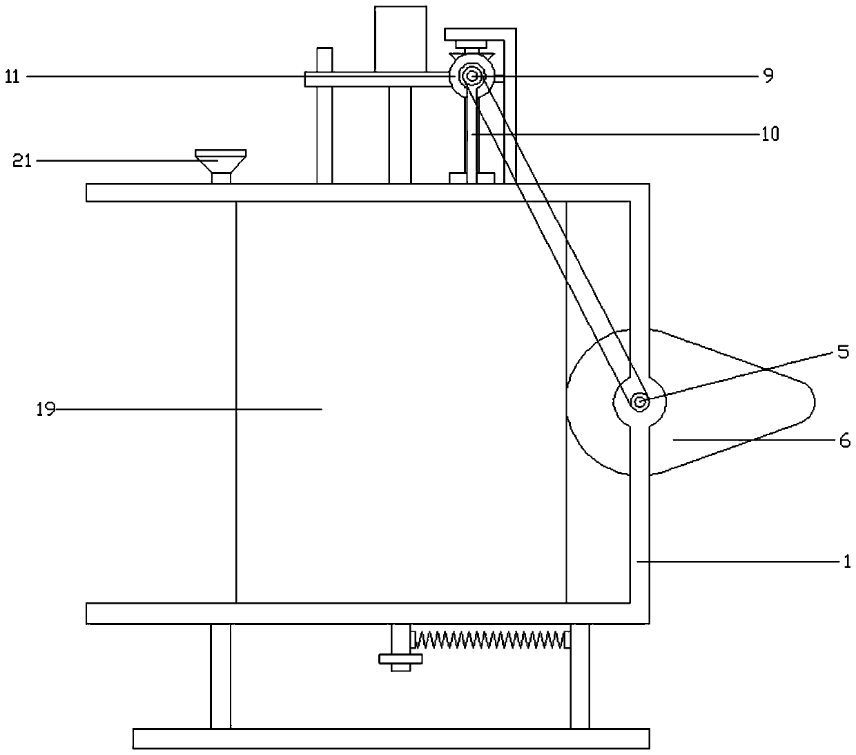 Rapid powder stirring device for interior decoration