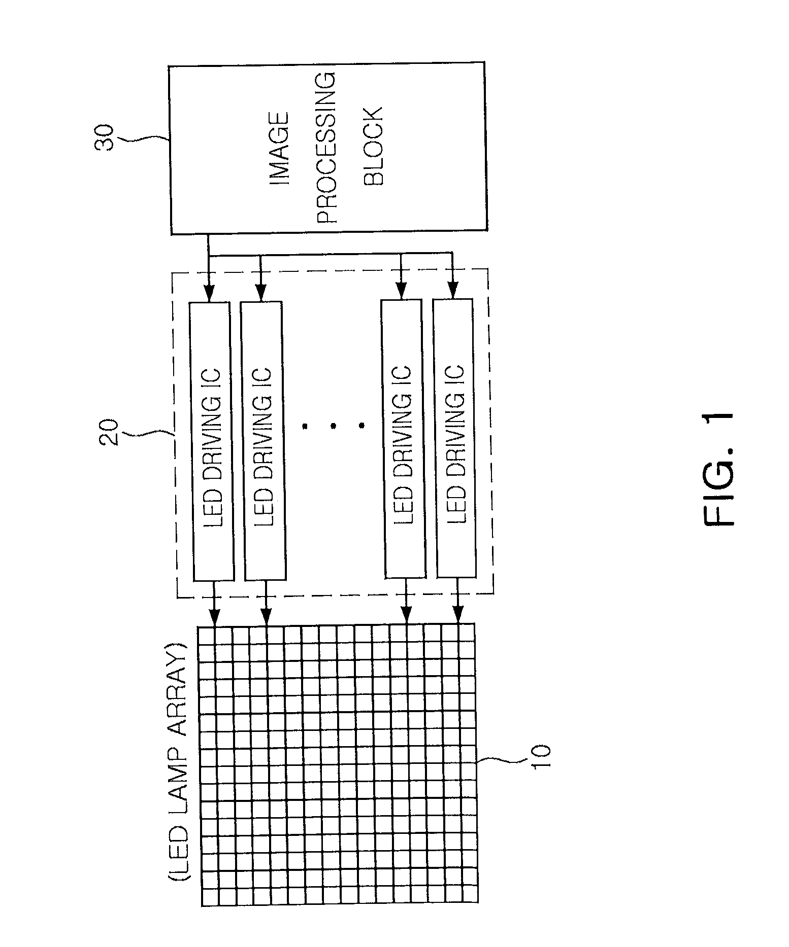 LED driving circuit having error detection function