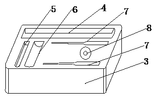 Method and detection box for detecting nasopharynx exudate free heme