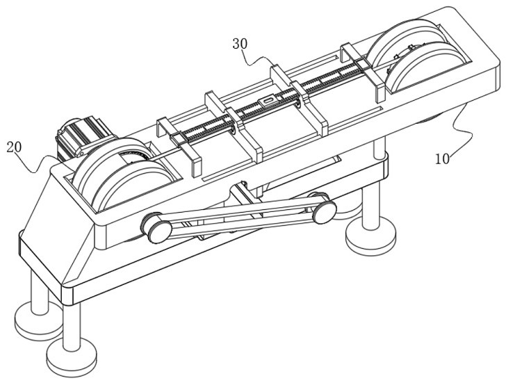 Equipment for cutting cable moving in horizontal direction