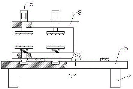 Overturnable fixing device for plate processing