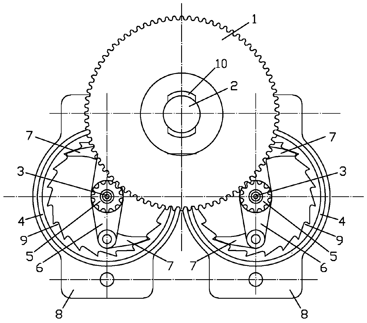 Mirror ratchet mutually-standby hand cranking power generation mechanism and non-power-source electronic lock