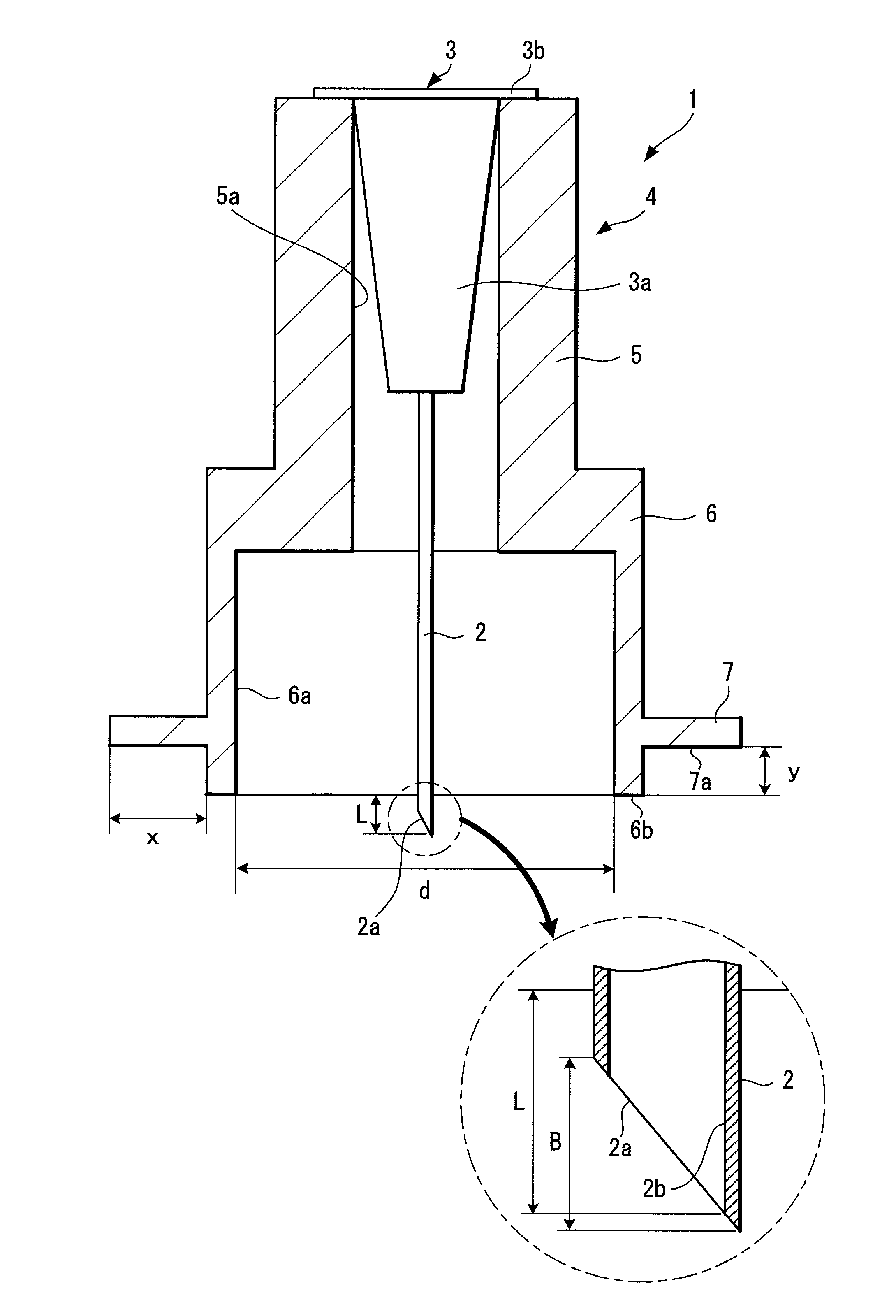 Injection needle assembly and drug injection device