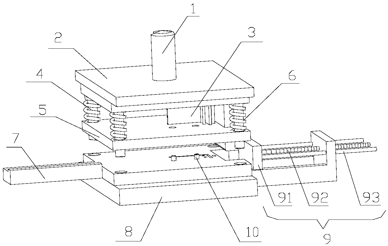 Machining device of installation corner connector