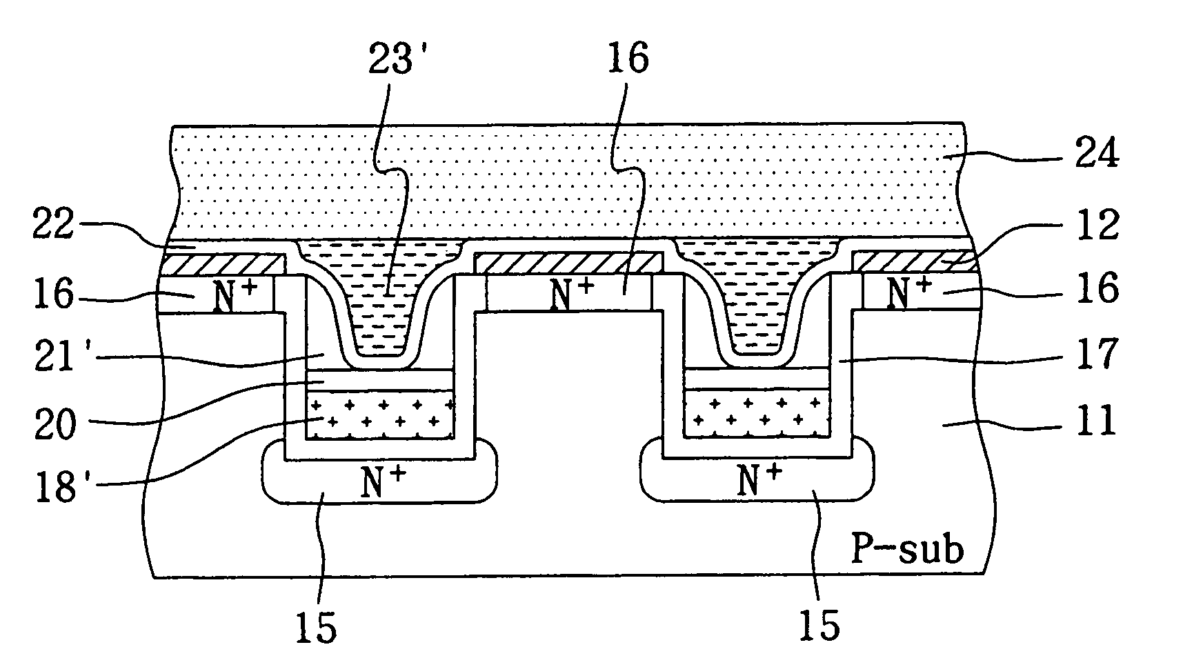 Vertical split gate memory cell and manufacturing method thereof