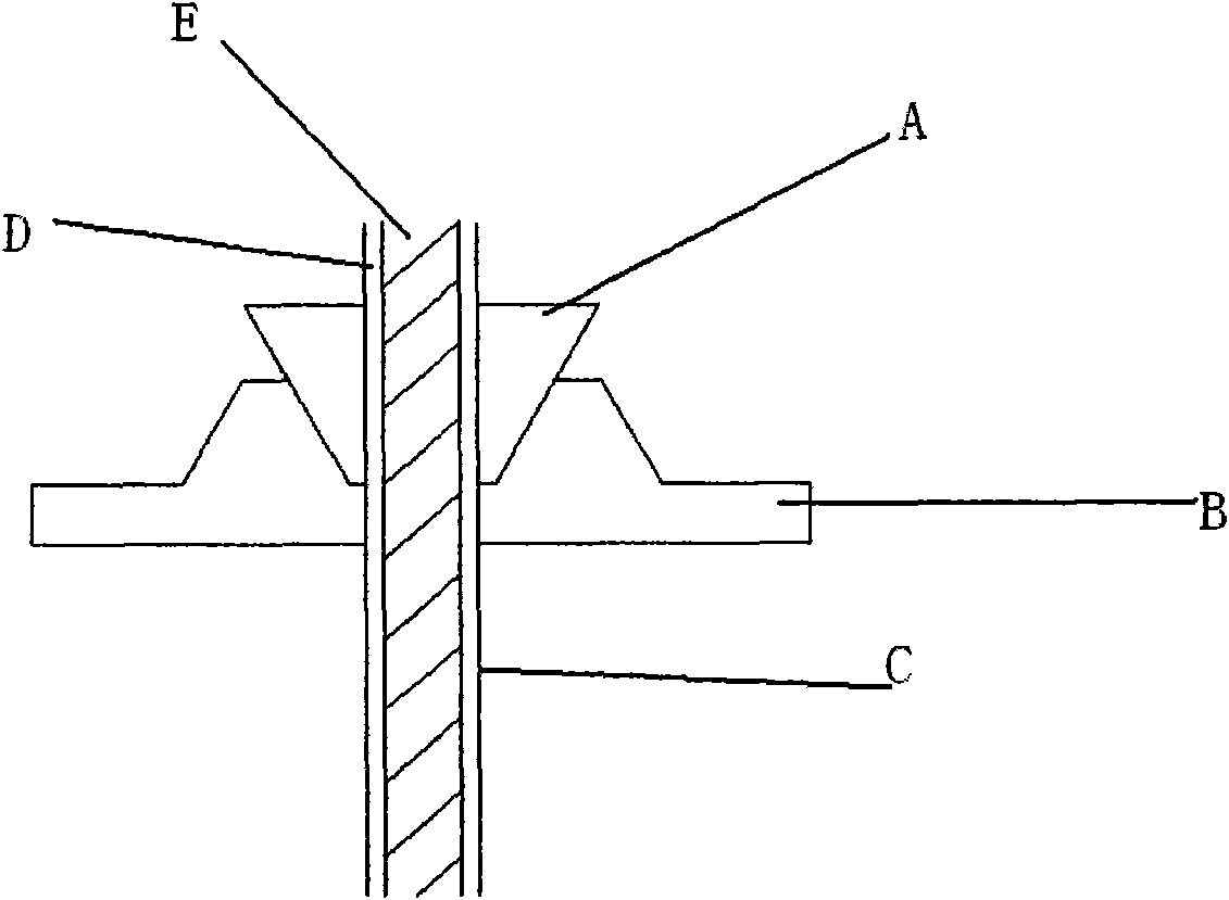 Anchor design of pre-stressed carbon fiber reinforced plastic rib group