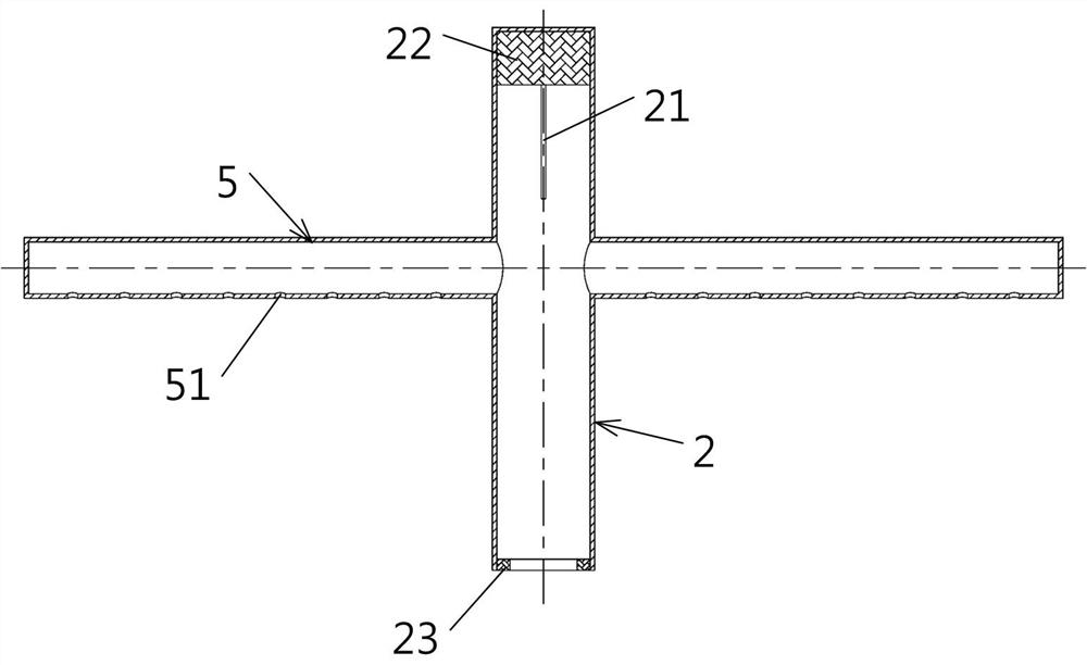 Rotary water distributor of microbial filter bed