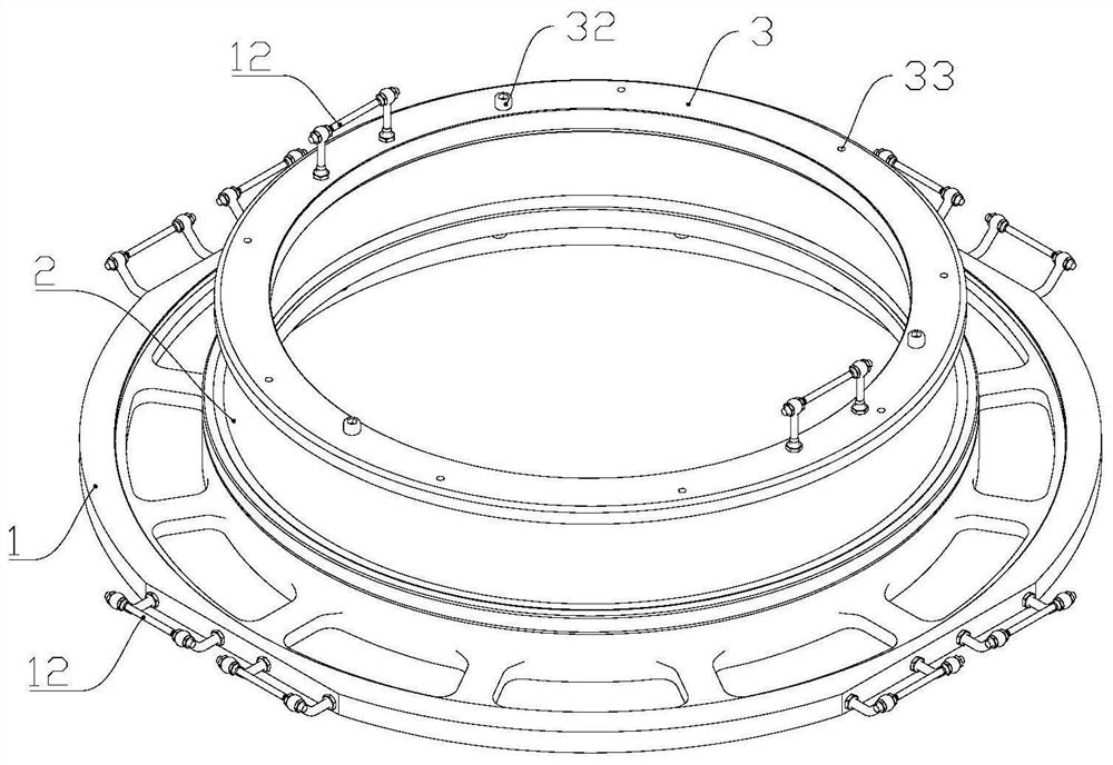 A kind of shape-calibrating tooling and shape-calibrating and glue-pouring method of annular thin-walled parts