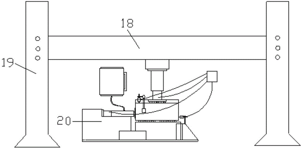 Axis shifting type ballast direct shearing instrument