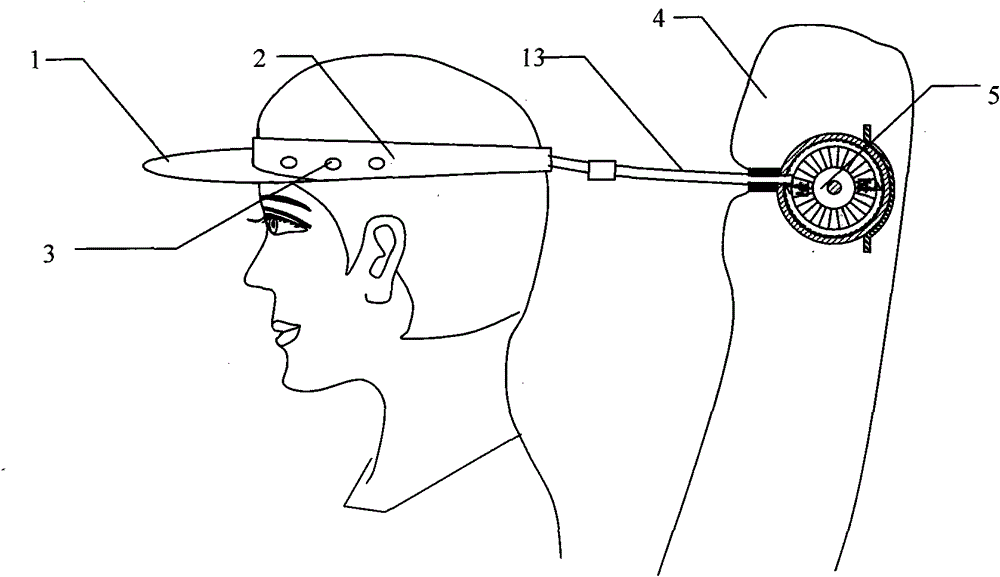 Electromagnetic induction anti-collision safety helmet belt