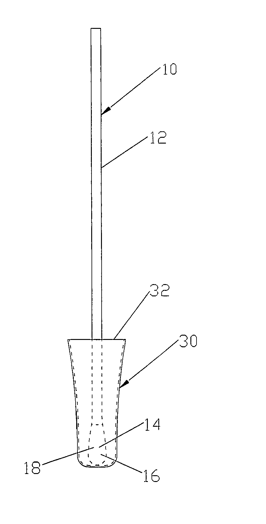 Sanitary and compact fecal occult blood collector