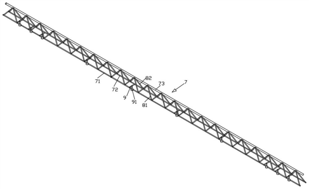 Preparation method of self-supporting truss composite floor deck