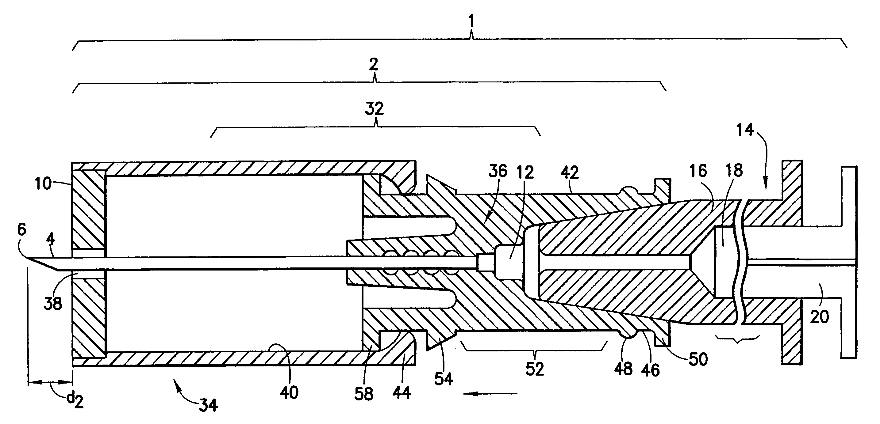 Intradermal syringe and needle assembly