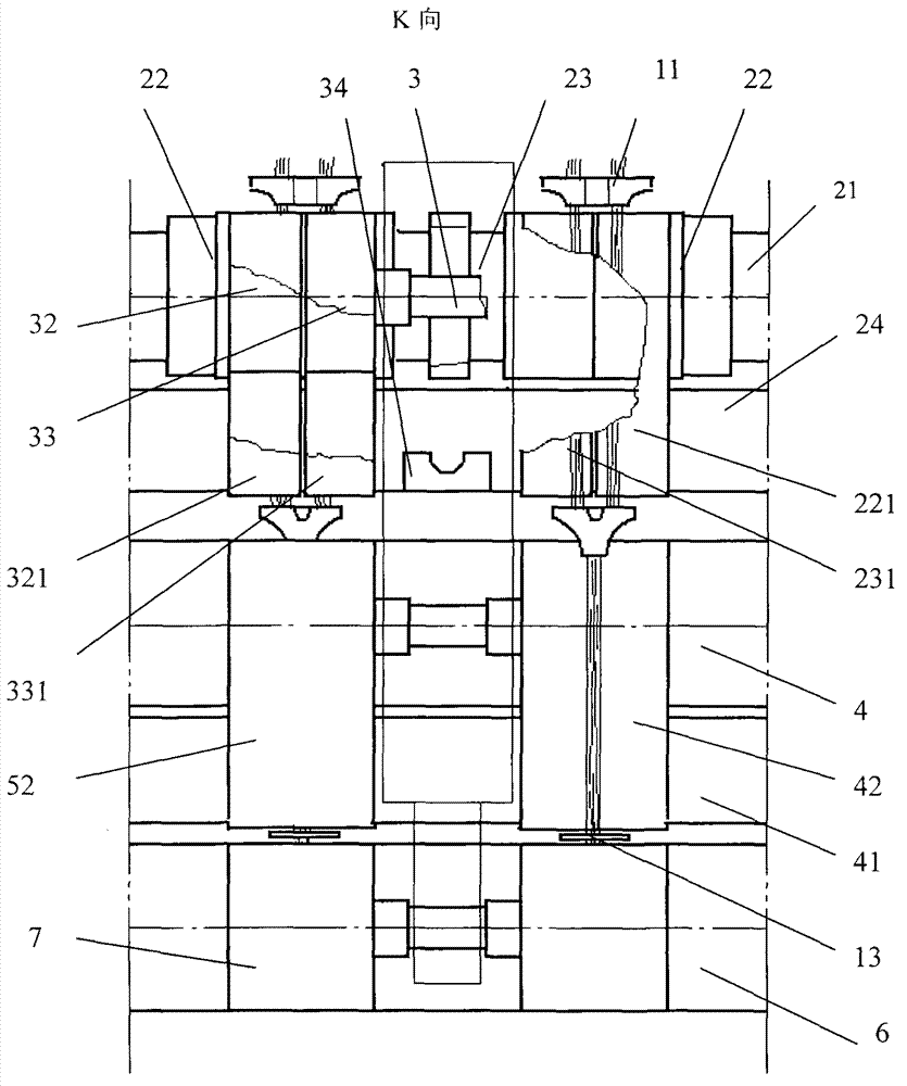 Method for spinning section-color yarns and drafting mechanism for spinning