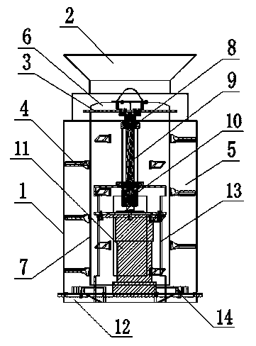 Tea deblocking machine