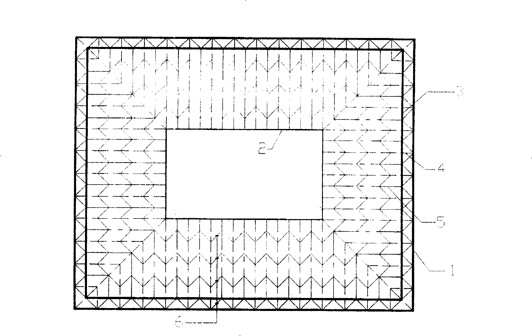 Folding plate type rope disc structure