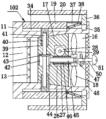 Automobile exhaust treatment device capable of being installed at tail end of exhaust pipe