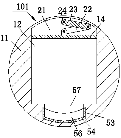 Automobile exhaust treatment device capable of being installed at tail end of exhaust pipe