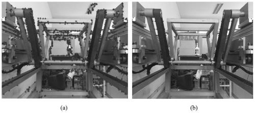 A method for detecting the movement position and posture of the end of the hybrid automobile electrophoretic coating conveying mechanism