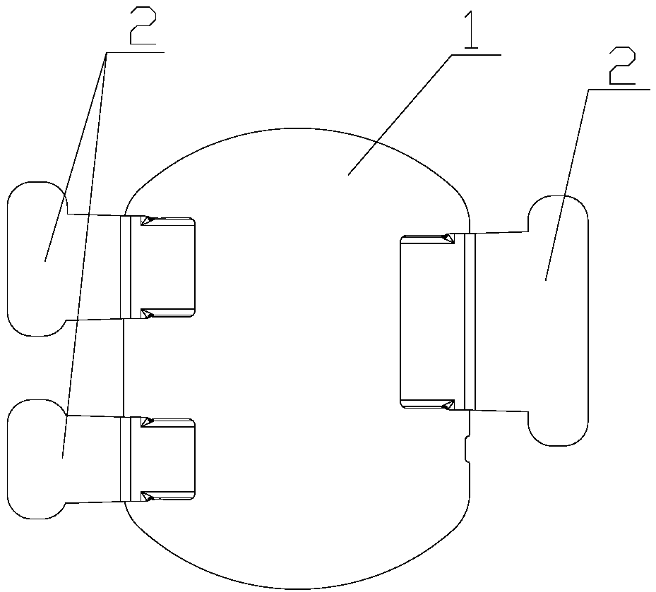 Fixing structure of forming core of layered injection molding and layered injection mold