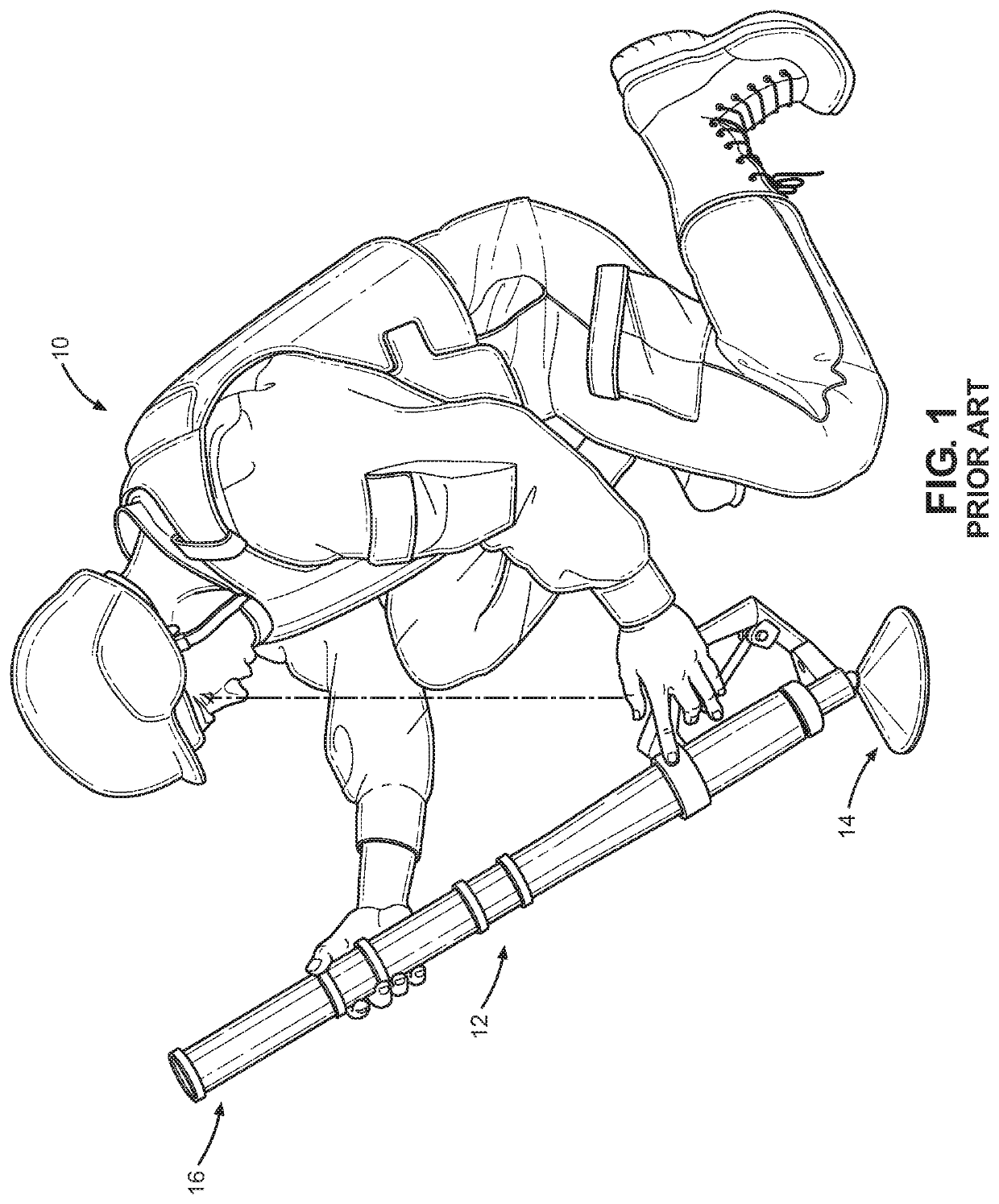 Sighting device for handheld mortar system