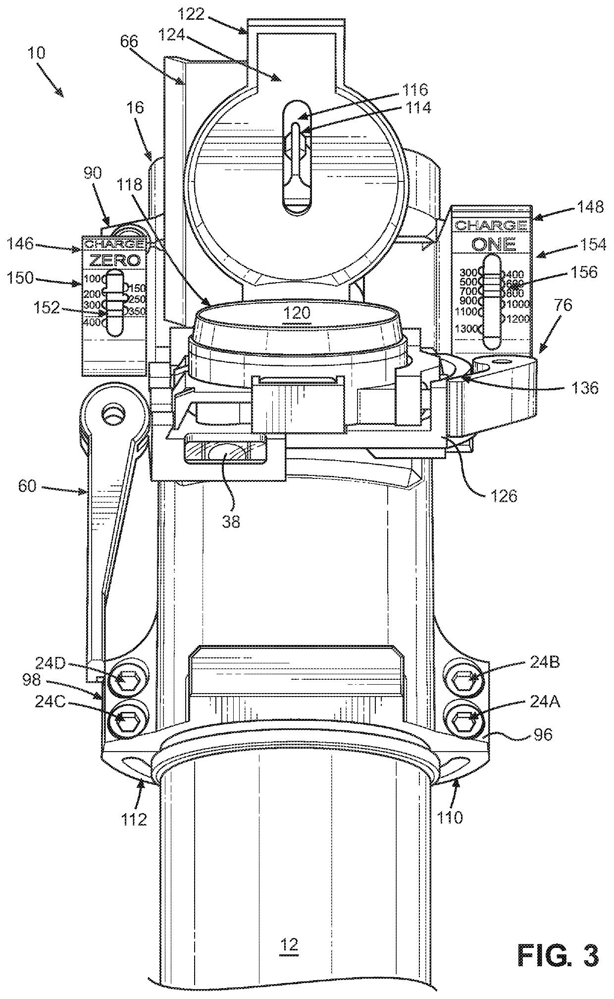 Sighting device for handheld mortar system