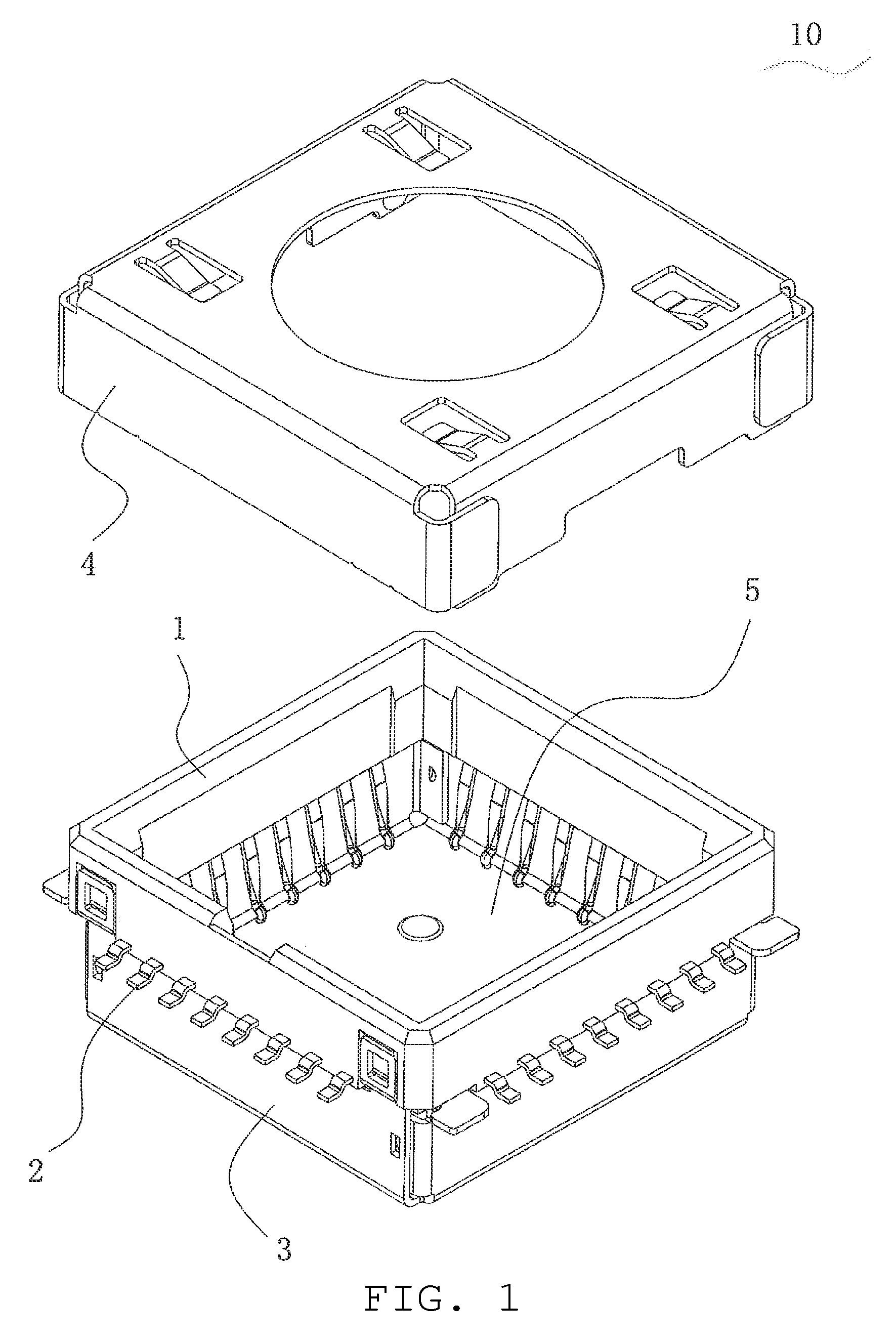 Camera socket connector