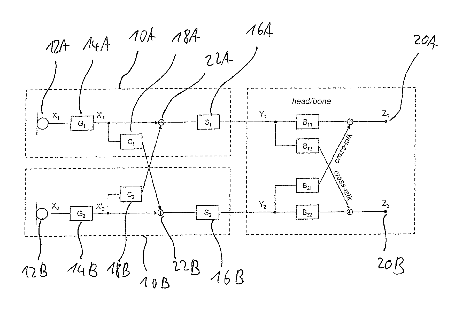 Bone conduction hearing aid system