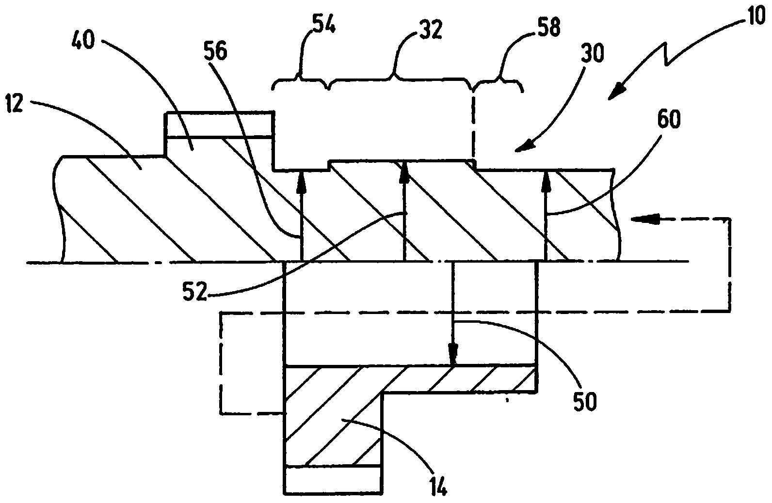 Shaft device for a transmission