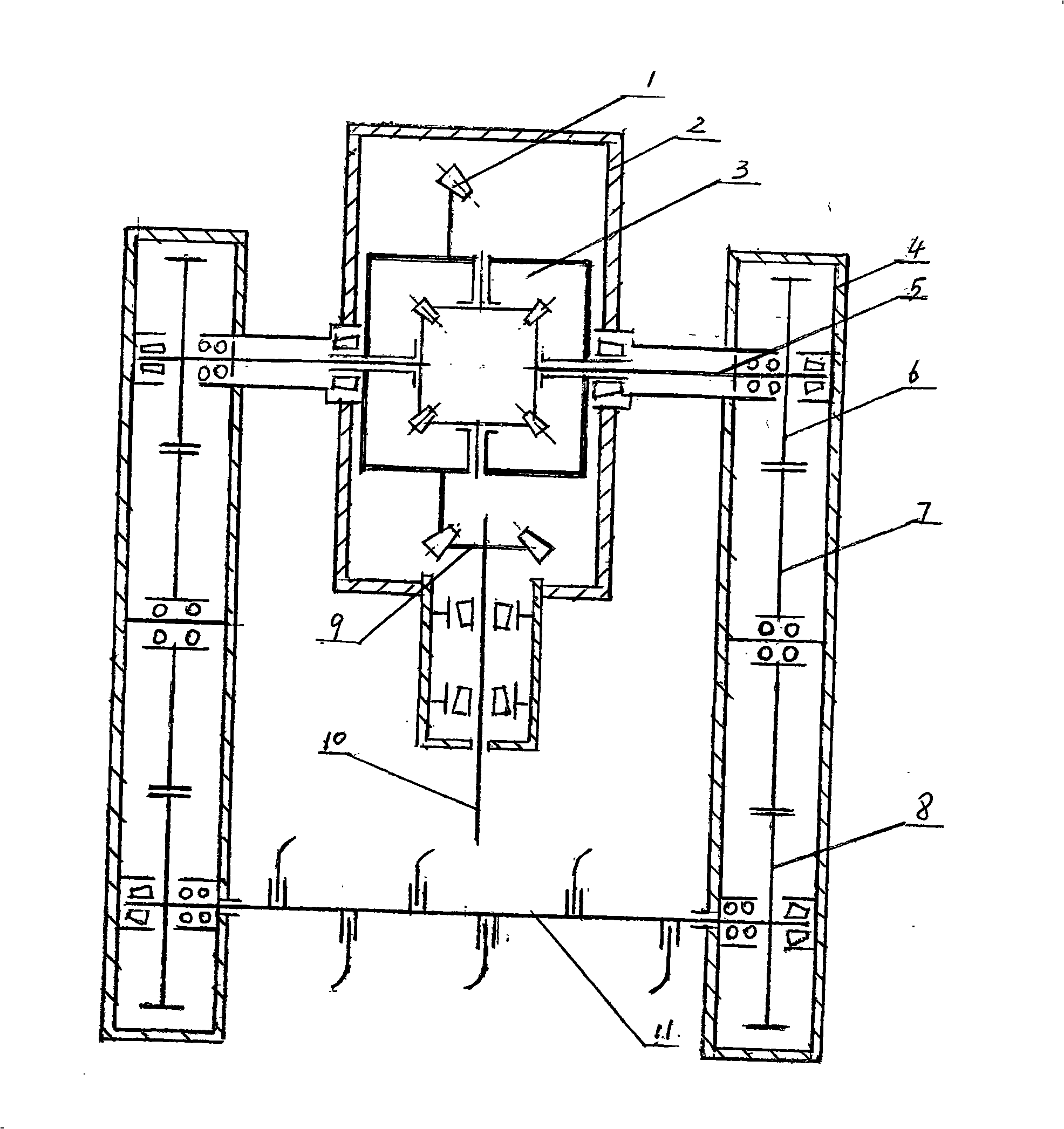 Both-side driven rotary tillage soil-working machine