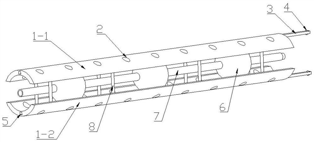 An anti-collapse hole support device and method for a soft coal seam that is prone to instability