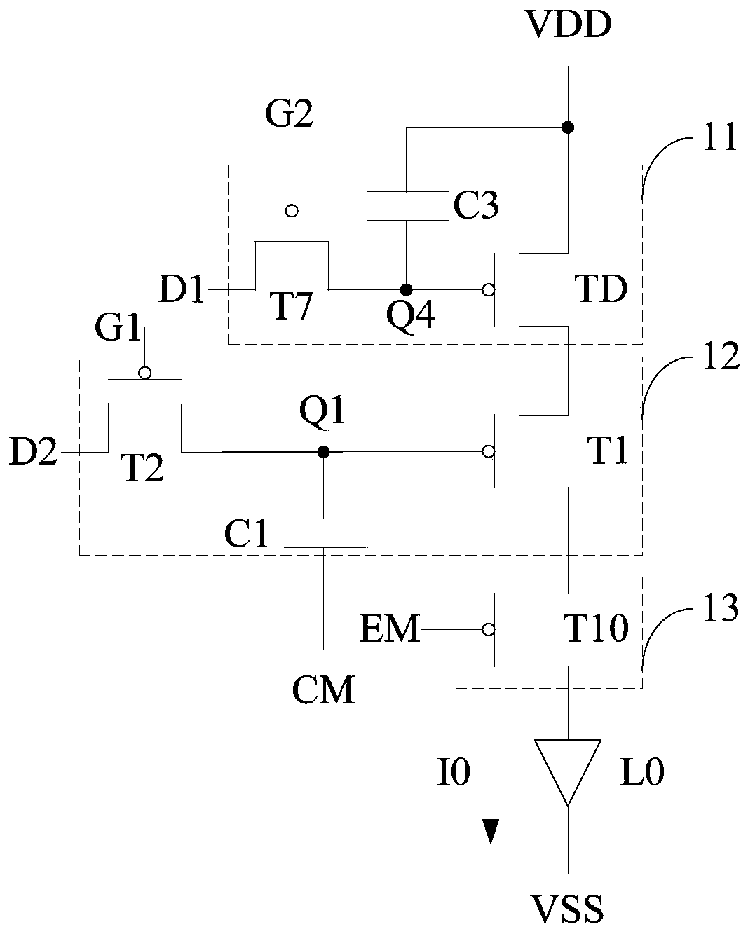 Driving circuit, driving method thereof and display device