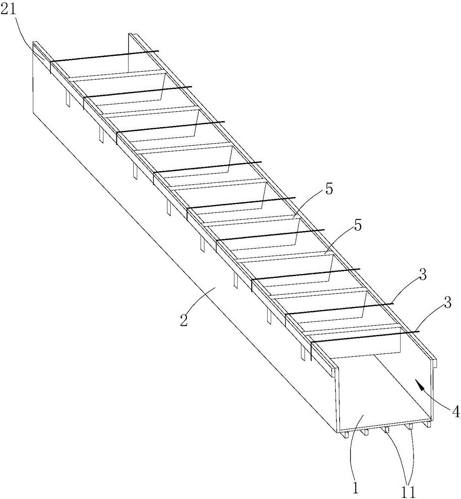 Stair concrete pouring formwork device and stair concrete pouring method