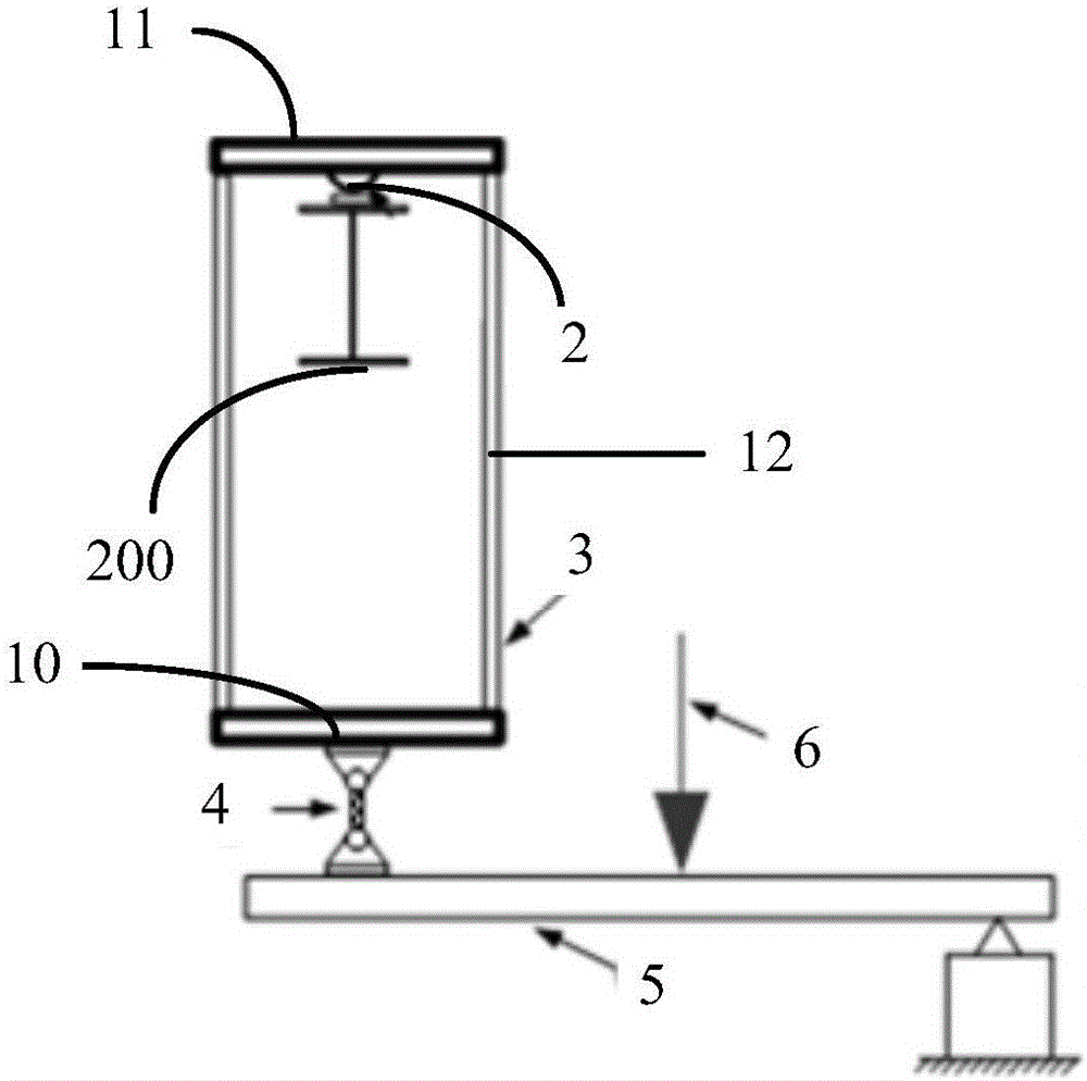 Device for out-of-plane stability bearing capacity test of arched steel structure